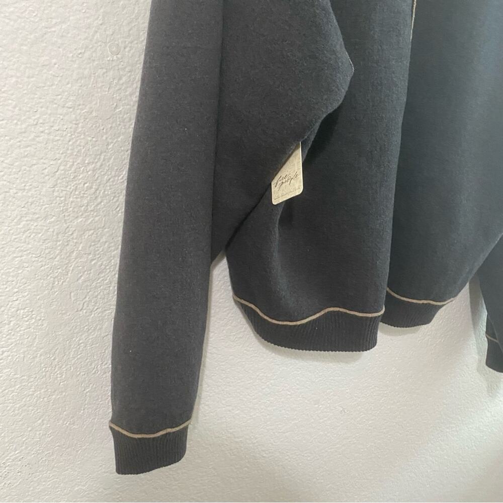 Free People We The Free Midnight Pullover Gray Combo Large New - Picture 12 of 13